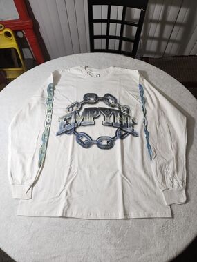 Empyre Link Up White Long Sleeve Graphic T-Shirt